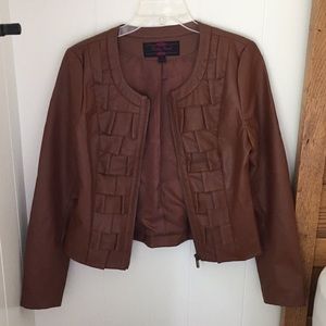 Faux leather jacket